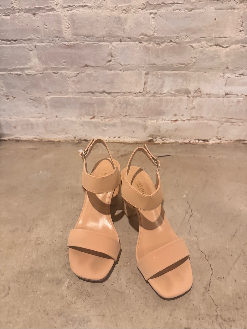 Women's Nude Block-Heel Sandals